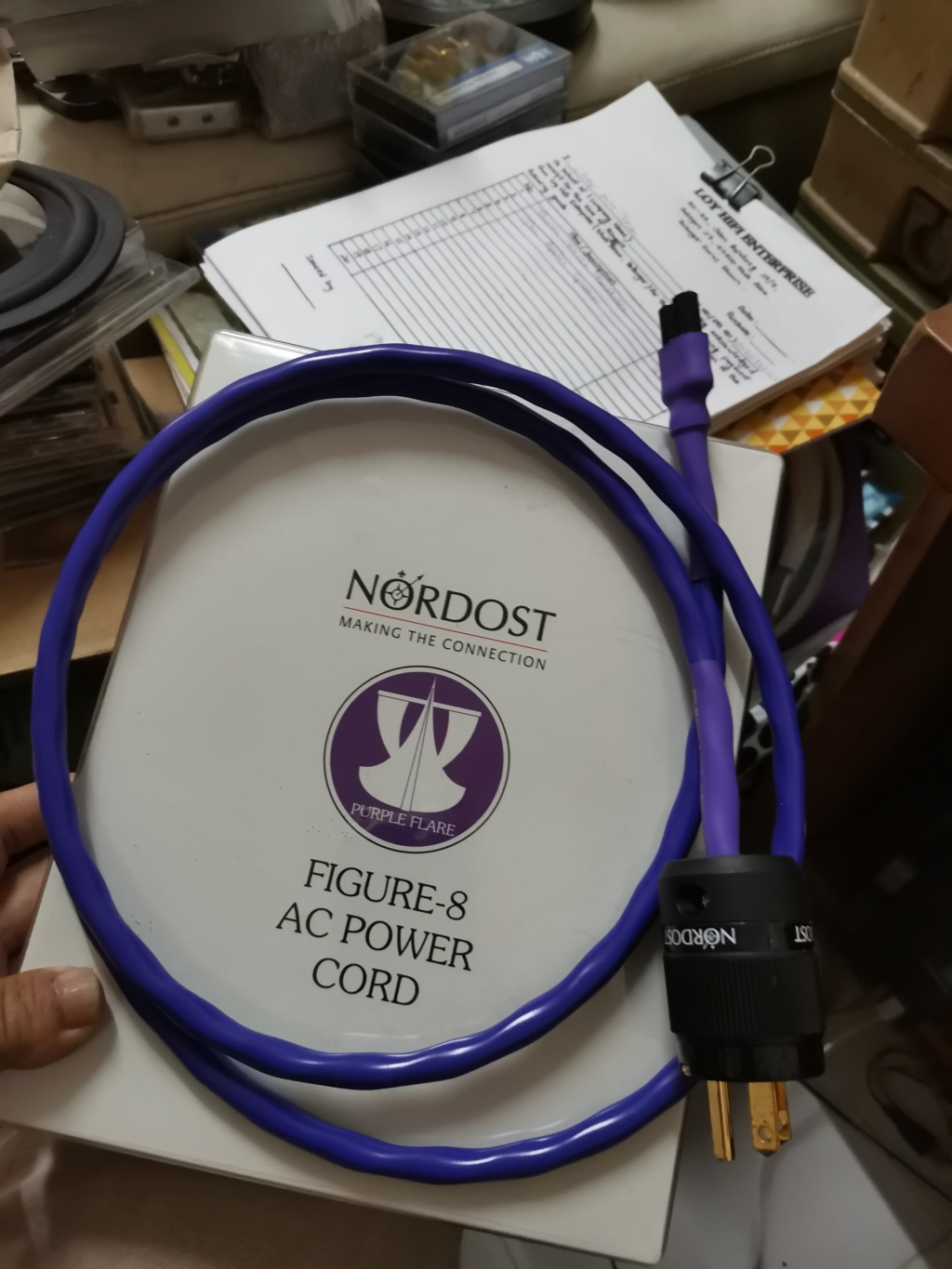 Nordost Purple Flare Figure 8 Power Cable SOLD Img_2409