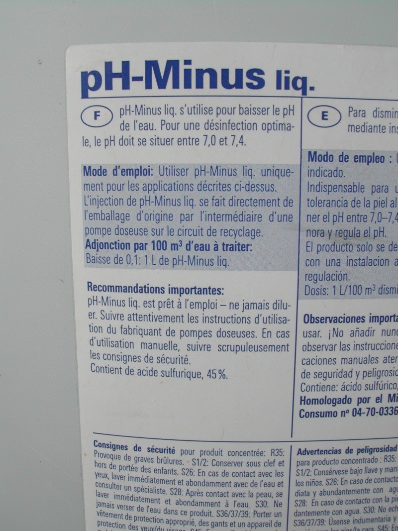 PH trop bas, problème ou pas pour un liner imprimé. Dscn3019