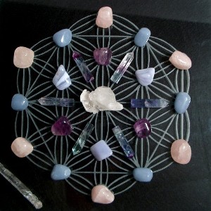 Creating a Crystal Grid for Luck Crysta13
