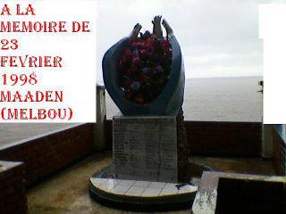 Hommage aux victimes de la tragédie du 23 février 1998, à El Maâdène (Melbou). Bilan de l'accident : 40 morts. 311