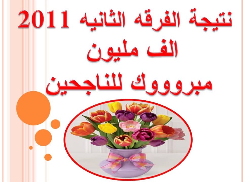 نتيجه الفرقه الثانيه 2011 Slide112