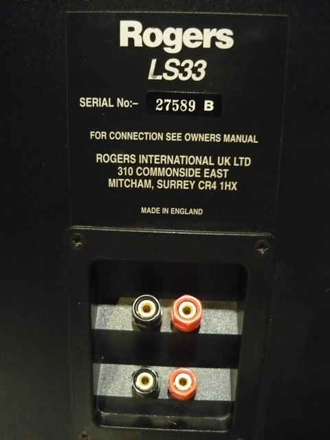 Rogers LS33 bookshelf speaker (used) SOLD P1060416