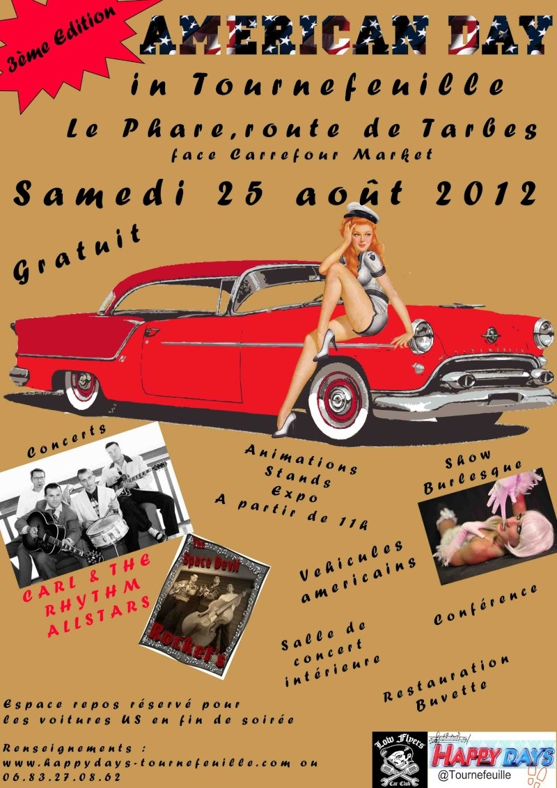 TOURNEFEUILLE - EDITION 3 AMERICAN DAY - 25 AOUT 2012 AU PHARE Affich11