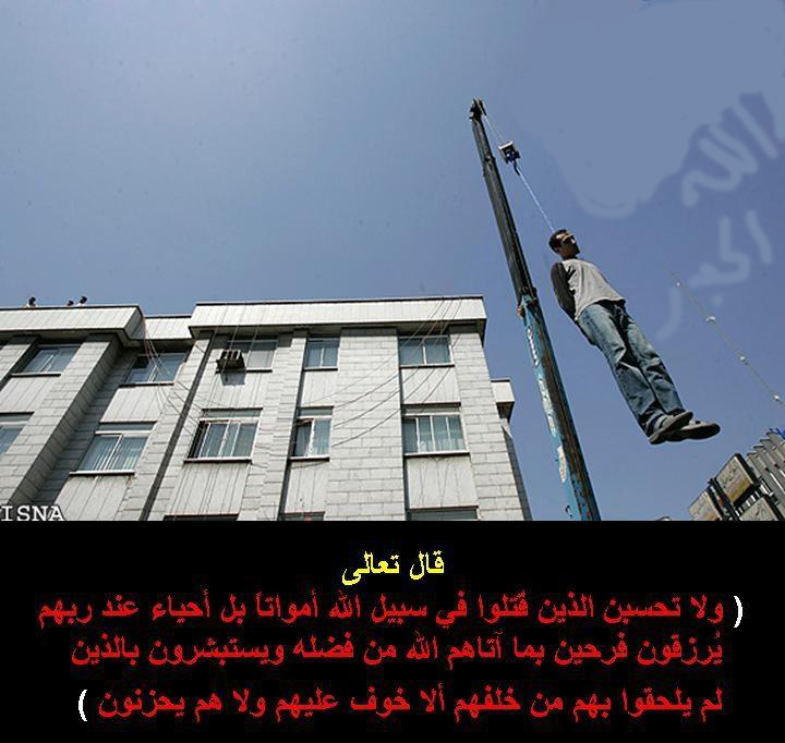 سني ايراني يبتسم اثناء تنفيذ حكم الاعدام فيه مظلوماً    Image026