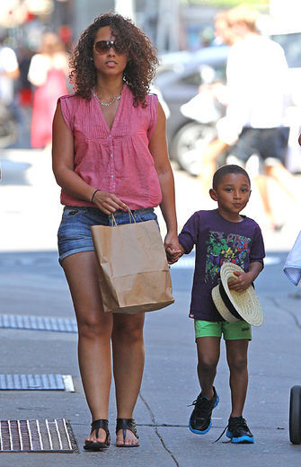 Alicia Keys visible un changement maternel:photos Alicia11