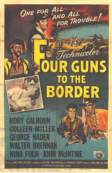 4 tueurs et une fille- Four guns to the Border - 1954 - Richard Carlson Fourgu10