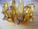ID help [please amber pressed glass candleholders? Glass_28