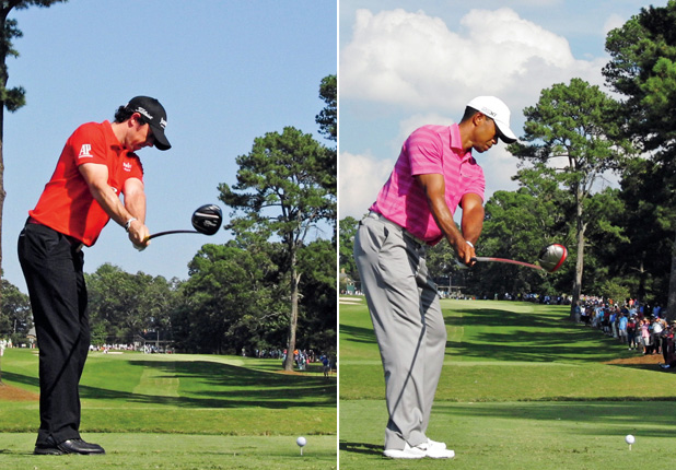 Rory McIlroy vs Tiger Woods Swing Sequence Rorsti11