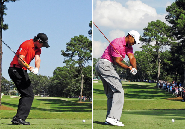 Rory McIlroy vs Tiger Woods Swing Sequence Rorsti14