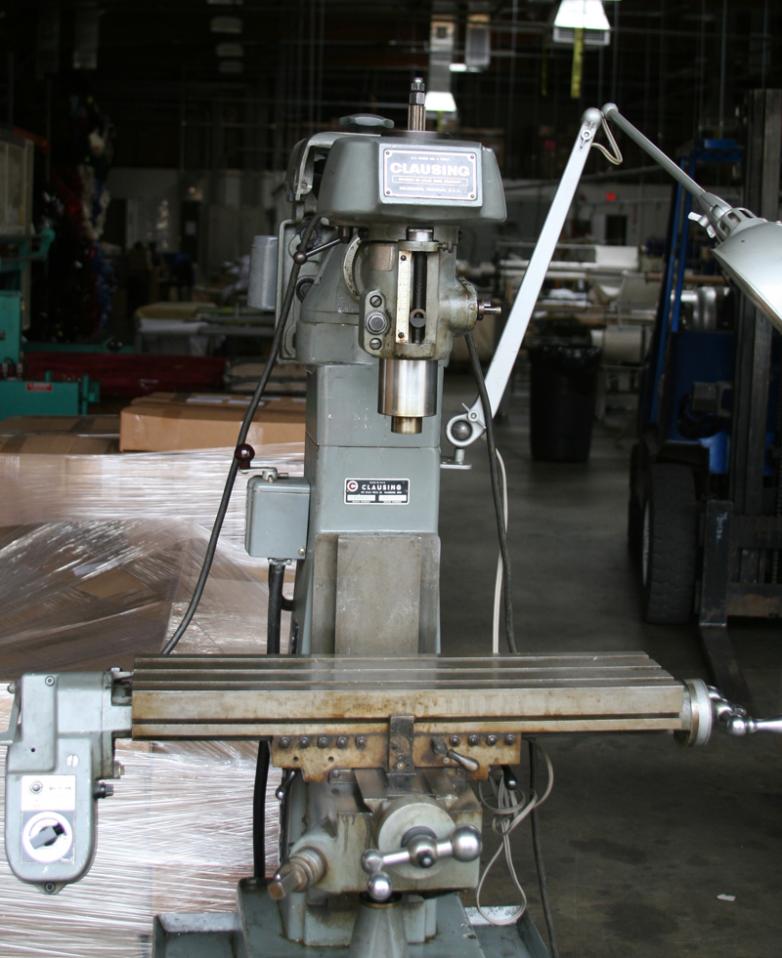 Clausing 8520 & 8525: vertical milling 13258d10