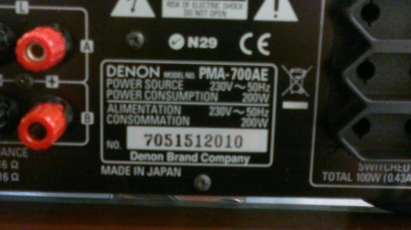 Denon PMA-700 Integrated Amp(Used)Sold Pictur16