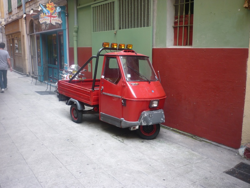 triporteur Piaggio ape 50 qui roule! P1040411