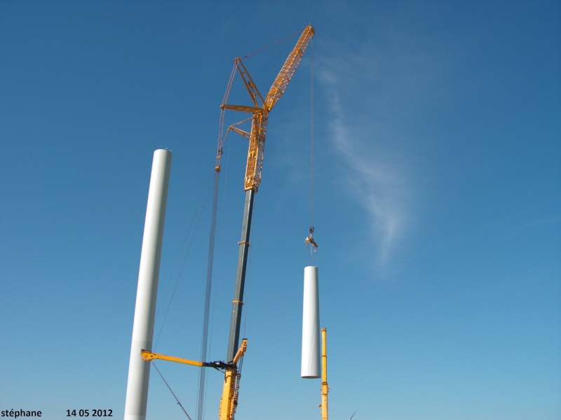 Chantier de construction d'éoliennes dans l'Aube par Stephane Le_14244