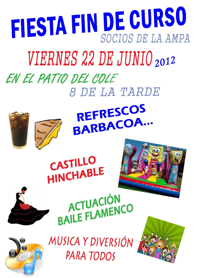 FIESTA AMPA FIN DE CURSO 2012 Cartel12