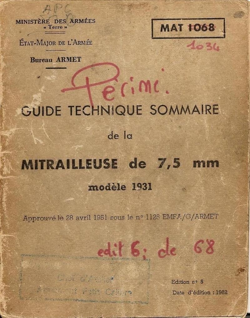 Mitrailleuse M.A.C. 31E dite « REIBEL »  Guide_10