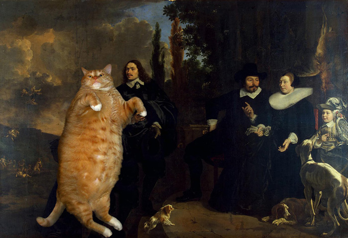 Un Gato metido en el arte. Gato1710