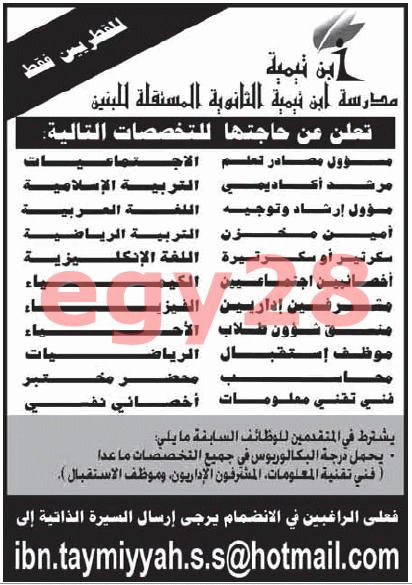 وظائف جريدة الراية الاحد 15/7/2012 - وظائف قطر O112
