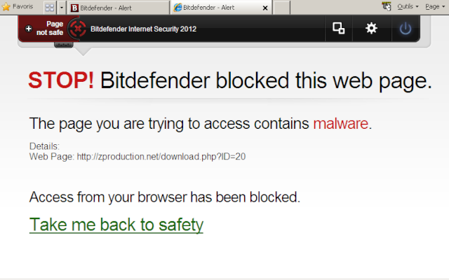 Faux Positif - Bitdefender bloque NewZFinders - *RÉGLÉ Websit11