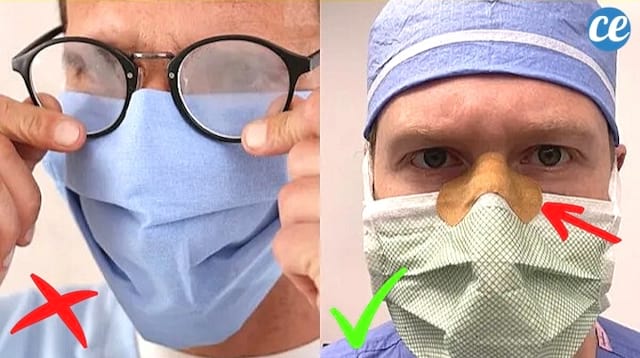 pour éviter la buée sur les lunettes Astuce10