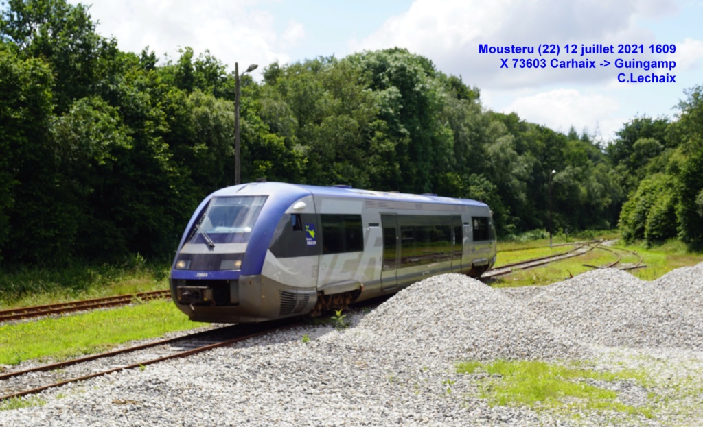 X 73583 & X 73603 MOUSTERU (22) ligne Guingamp - Carhaix Mouste11