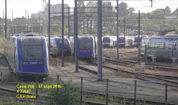 X 72500 en gare de Caen X_726411