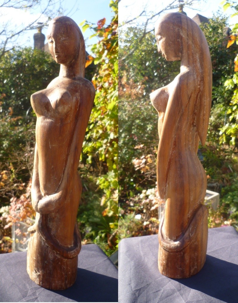 African hard wood sculpture with Nordic overtones Bust10