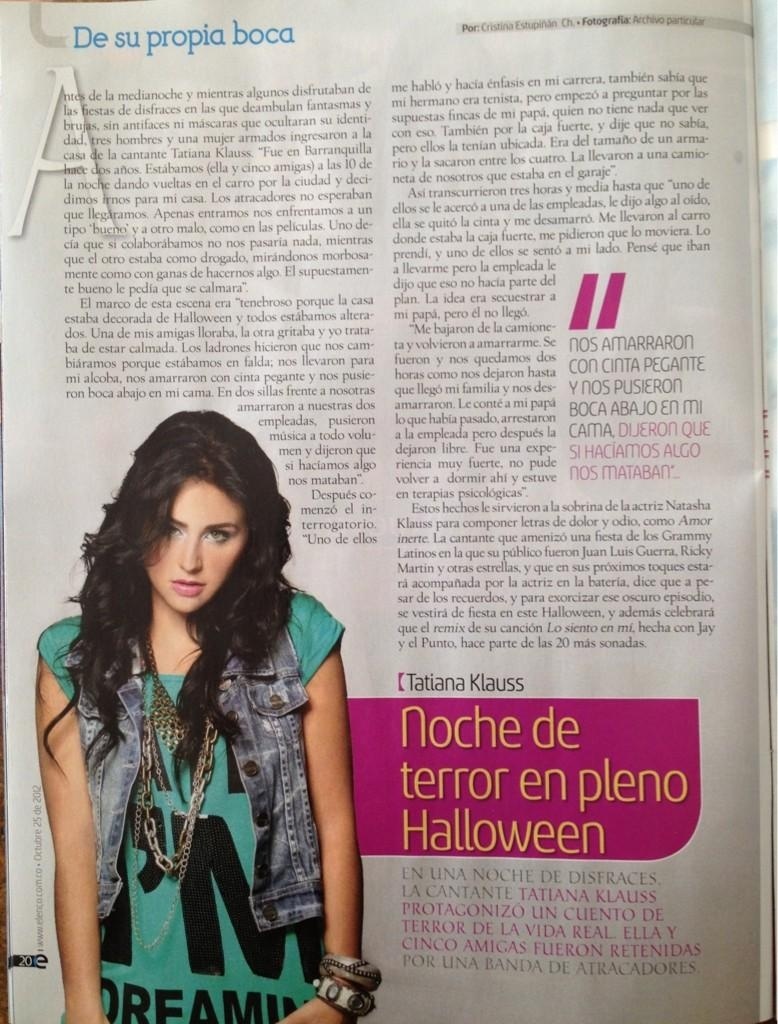 Tatiana Klauss en Revista Elenco Revist10