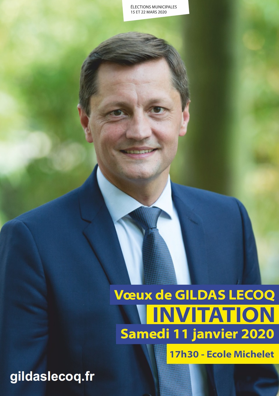 ⏰ INVITATION : Voeux de Gildas Lecoq le 11 Janvier 2020 Invita10