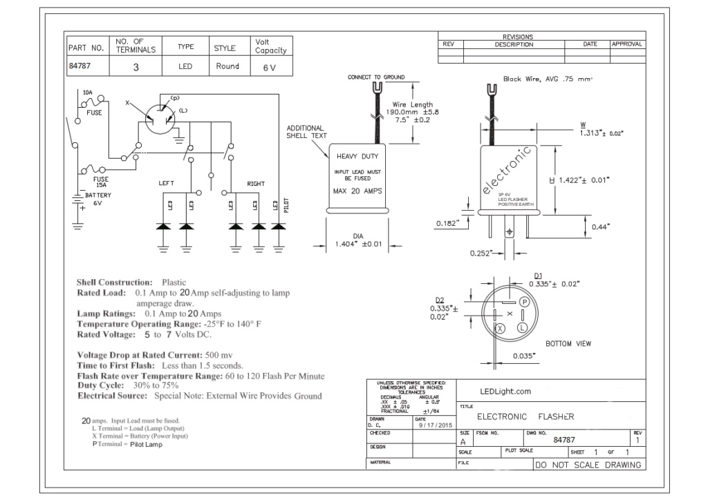 clignotant 6 volts Flashe10