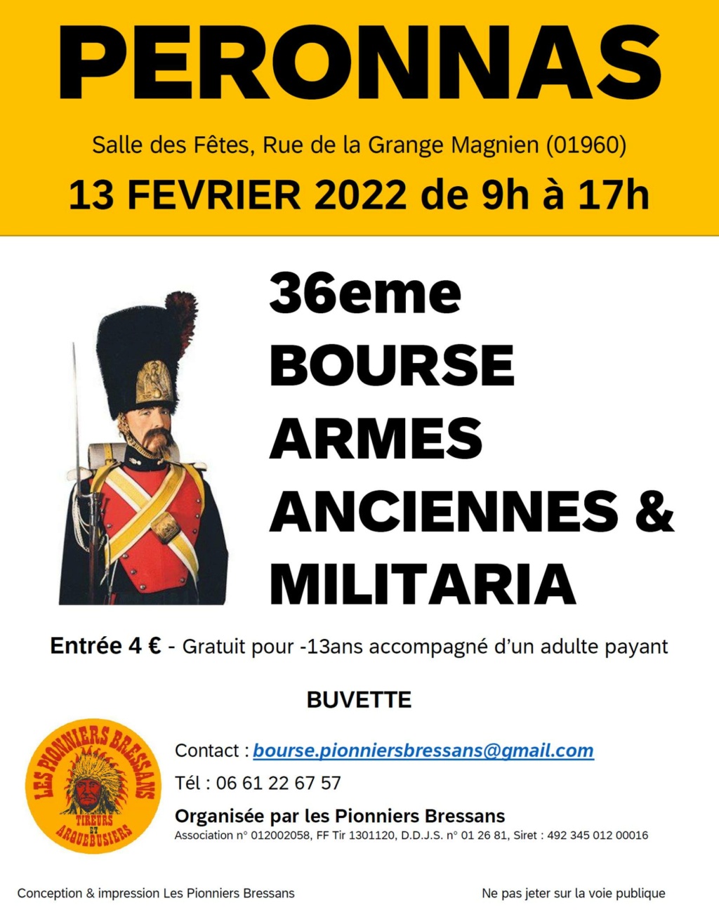 Bourse aux armes de Peronnas le 11 février 2024 de 8h30 à 15h00 Bourse11