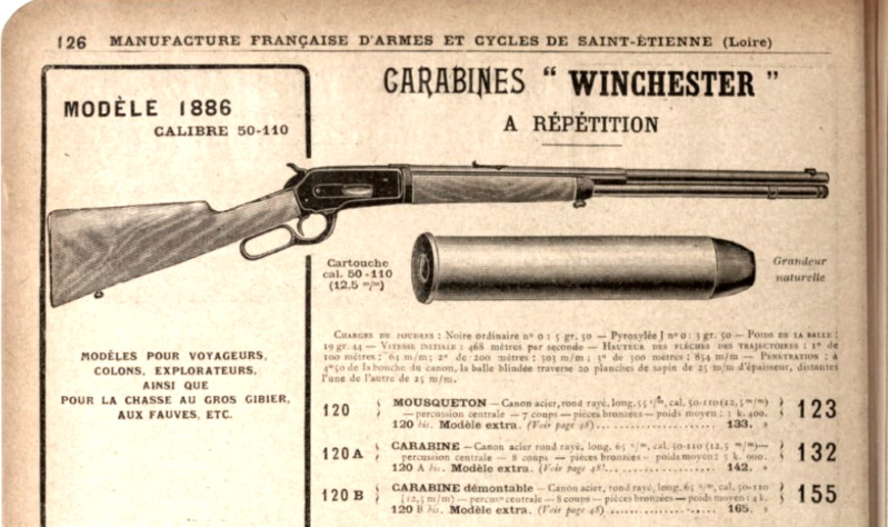 Winchester 1886 calibre 40-82 année 1890, la munition, les dioptres, les accessoires, les variantes... Winch_18