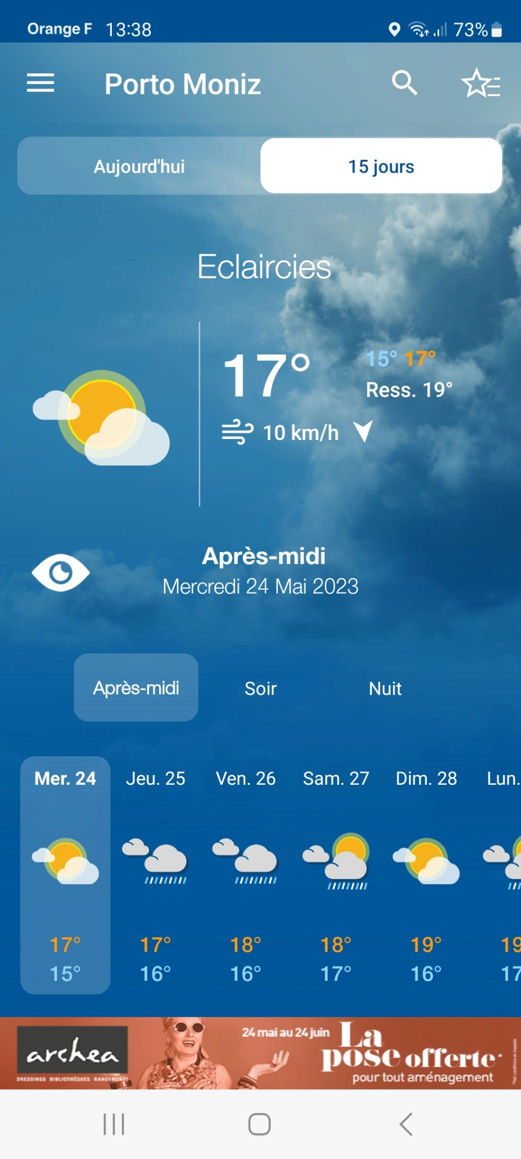 Site ou application de météo Madère  Screen12