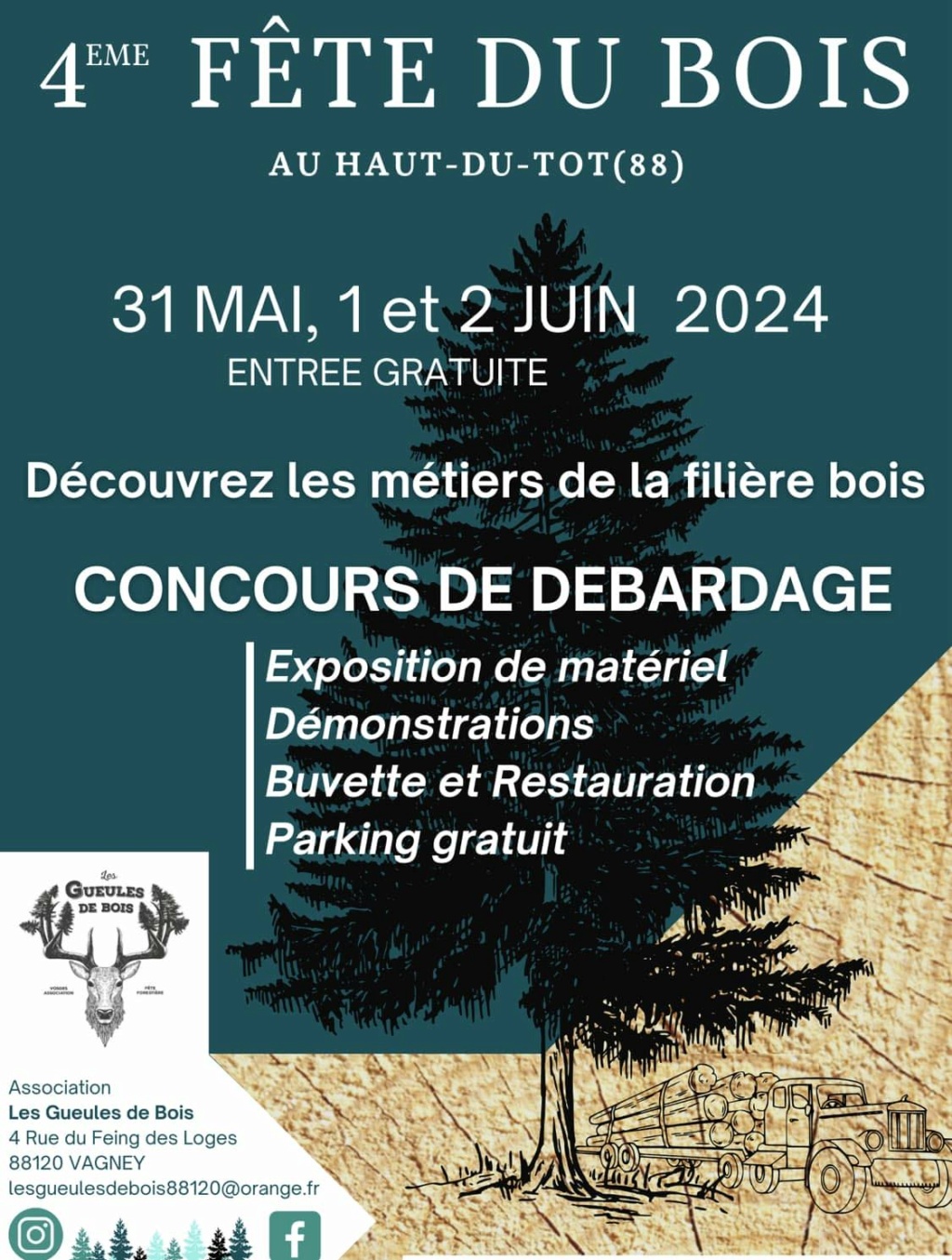 88120 Haut du Tot , 0102 juin 2024 , 4ie fete du bois