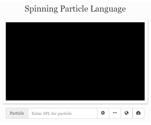 Spinning Particle Language Splope10