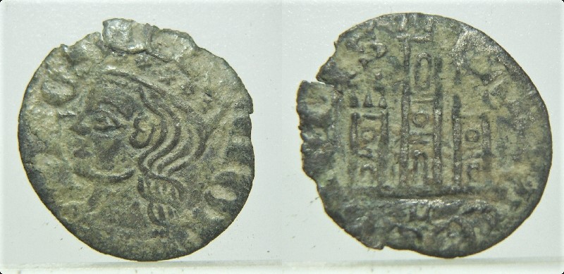 Dinero coronado o cornado de Alfonso XI. Pict9210