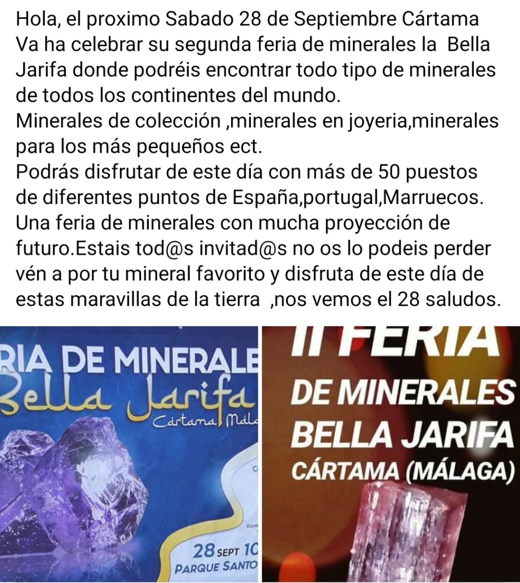 II Feria de minerales de la Bella Jarifa Cártama Málaga 2019 20190910