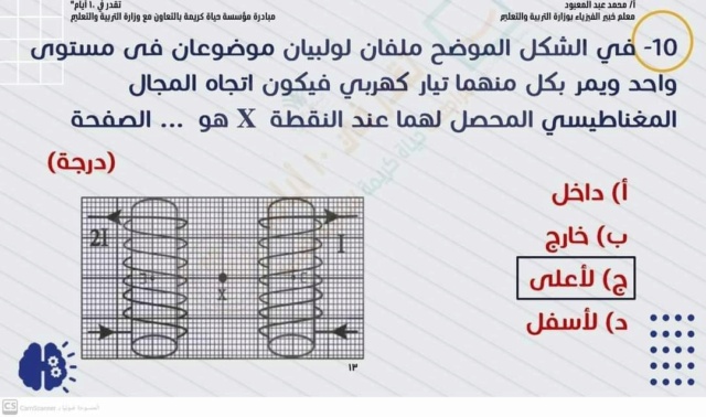 كل أفكار امتحان الفيزياء للثانوية العامة بالاجابات مستر محمد عبد المعبود 13111