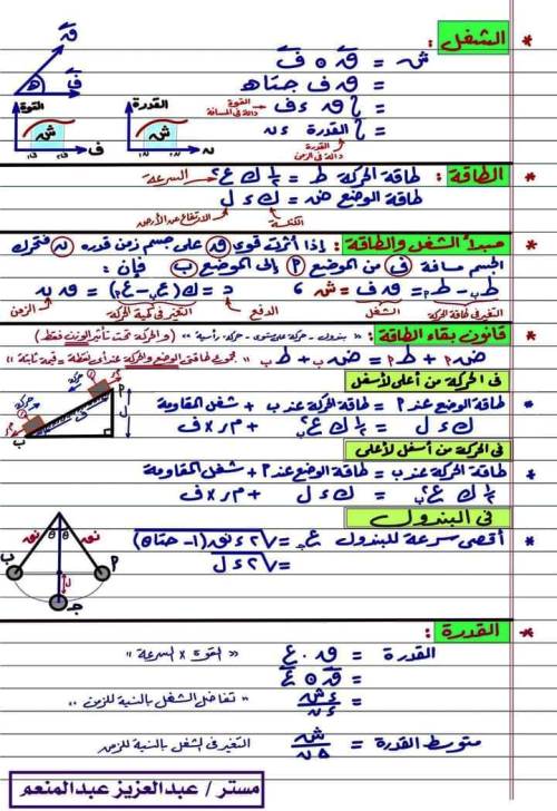 بالصور مراجعة الديناميكا للصف الثالث الثانوى فى 10 ورقات  2_img120