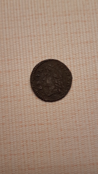 Dinero del archiduque Carlos III. De 1708. Barcelona. 15832619