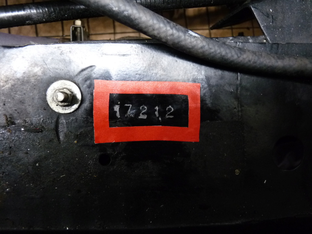 Numéro gravé du chassis sur les véhicules La Licorne Chassi10