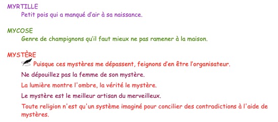 DICTIONNAIRE de DÉFINITIONS ALAMBIQUÉES - LETTRE M Captu267