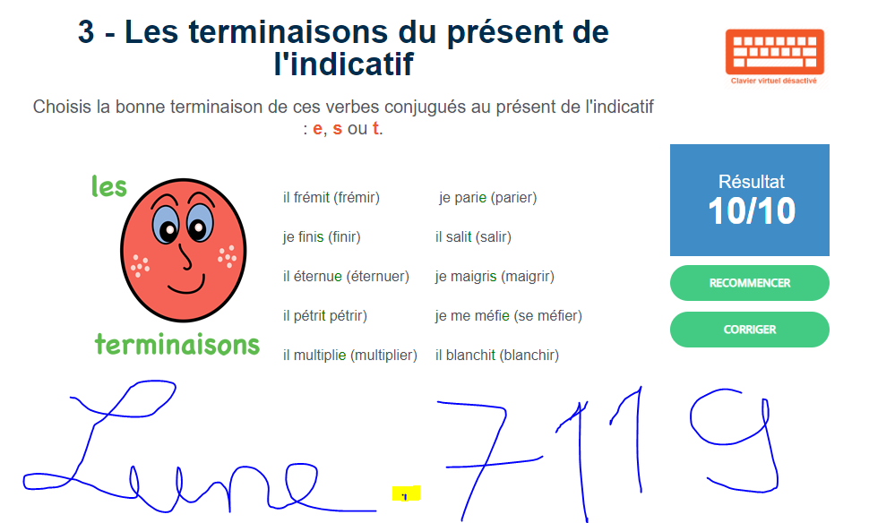 Le présent de l'indicatif (quiz au bas page 1) - Page 19 Jade_l10