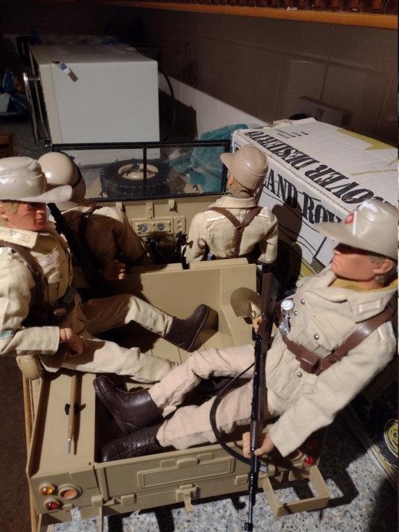 My   Very / Rare boxed geyper man deserto Jeep with some of my vintage desert korps figures  Img_2749