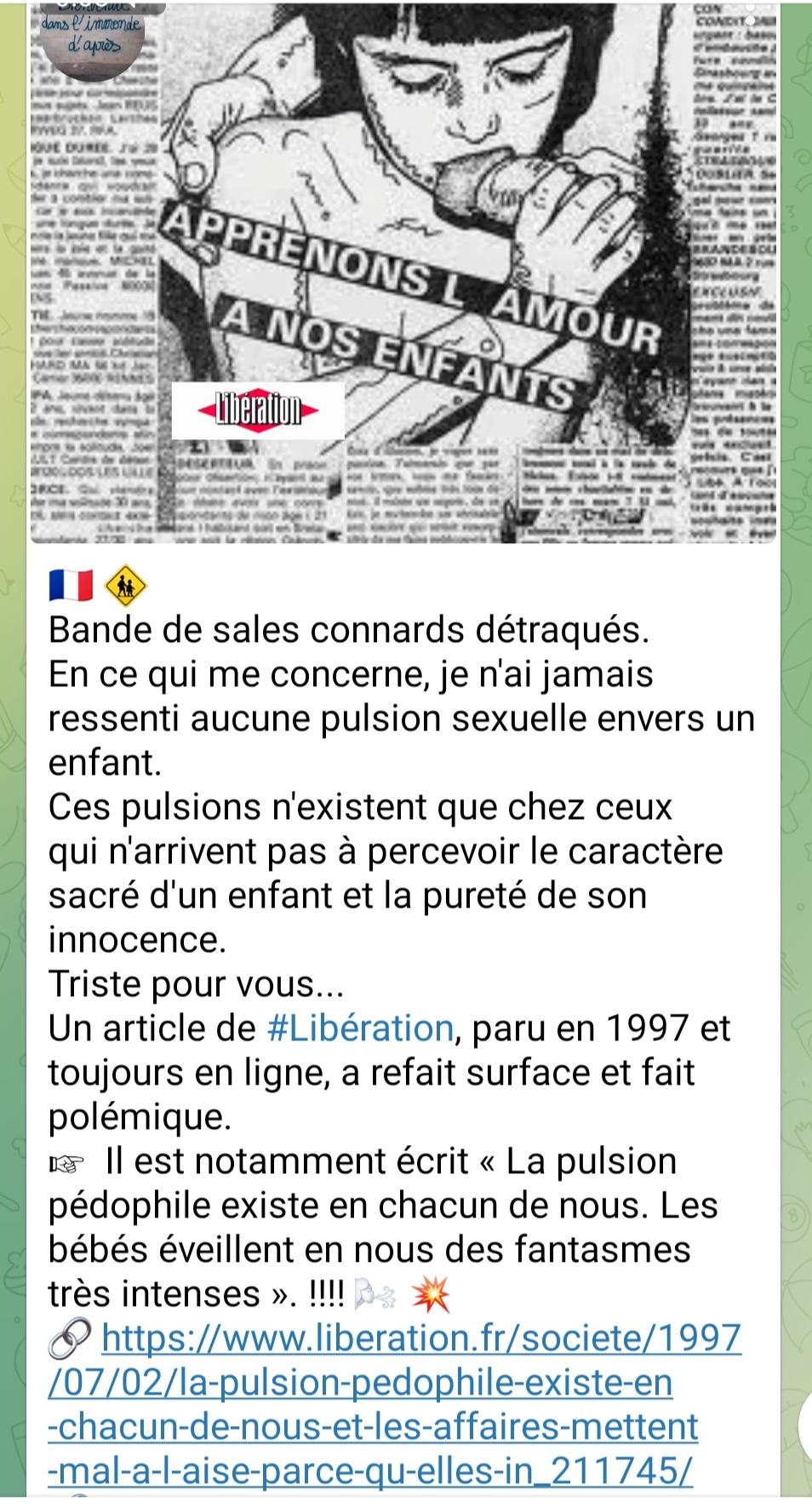 Lutte contre la pédophilie pour faire le ménage dans ce milieu - Soutiendriez-vous le mouvement ?  - Page 4 Img_2086