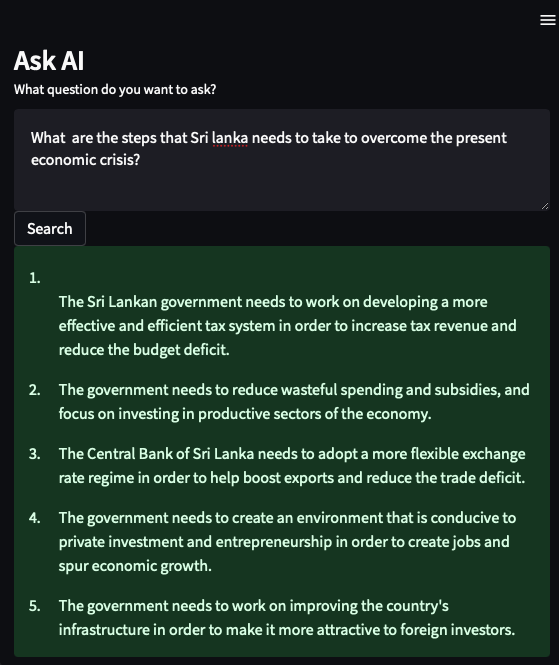 Latest financial information now available on Chat2Find Screen10