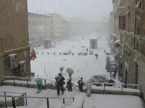 Marseille sous la neige le 6 janvier 2009 Marsei24