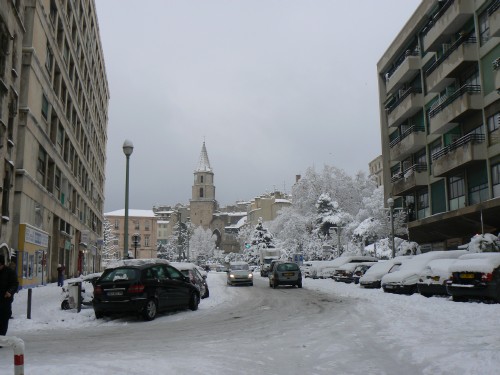 Marseille sous la neige le 6 janvier 2009 Marsei38