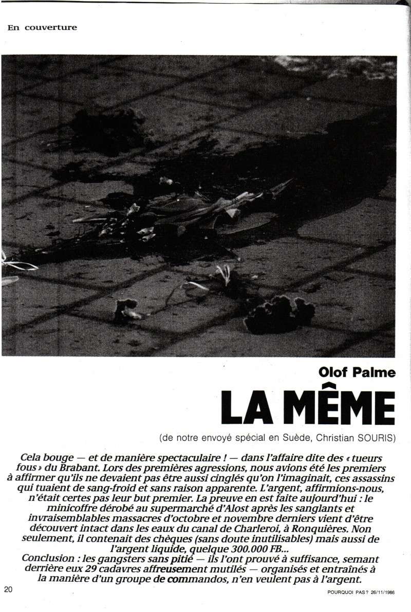 Lien avec l'assassinat d'Olof Palme Pp261110