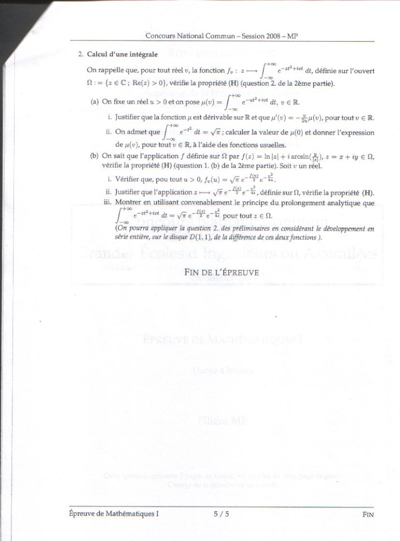 CNC 2008 (maths1) 511