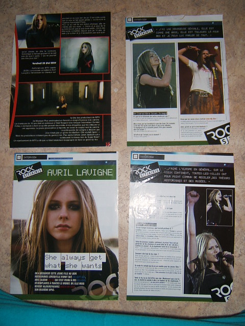 Poster & autres Evanescence, Kyo, H. duff, A.Lavigne / + LIVRES Dscf4033